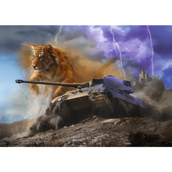 World of Tanks Tiger II 1000-teiliges Premium-Plus-Qualitätspuzzle – Trefl Bild 2