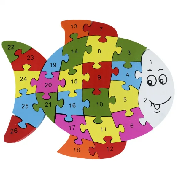 ABC - 123 Fischbaum Lernpuzzle Bild 2