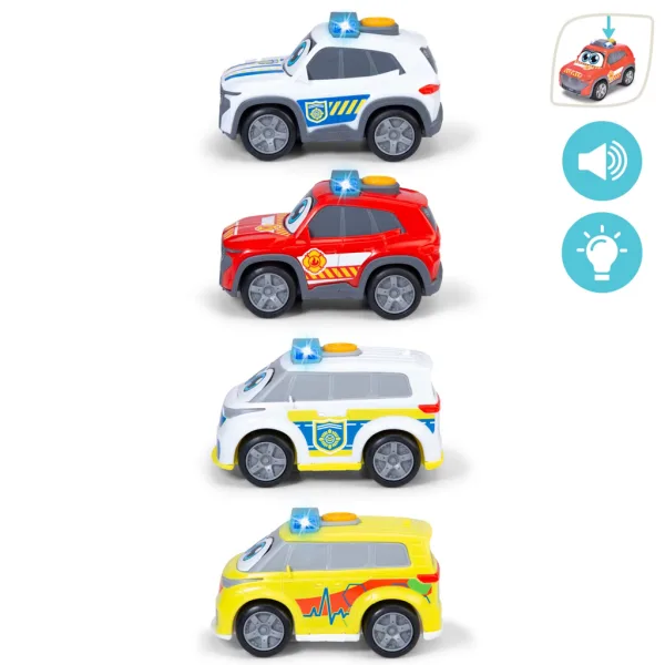 ABC Emergency Team Spielzeugauto mit Licht und Sound, verschiedene Varianten, 1 Stück - Dickie Toys Bild 3