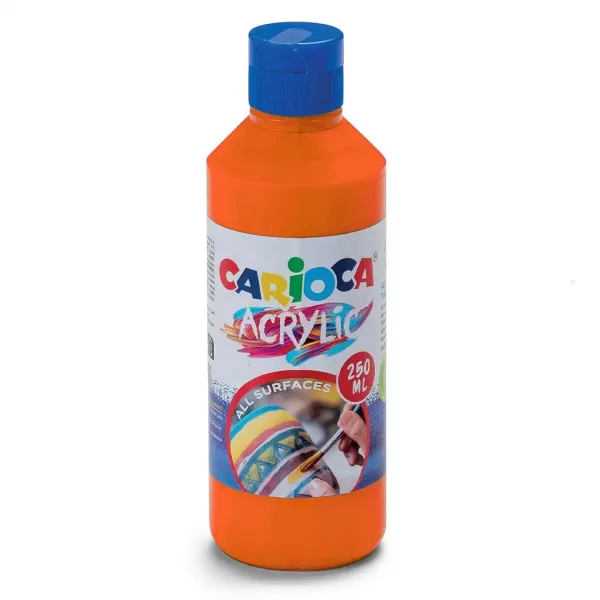 Acrylfarbe 250 ml in Orange - Carioca Bild 1