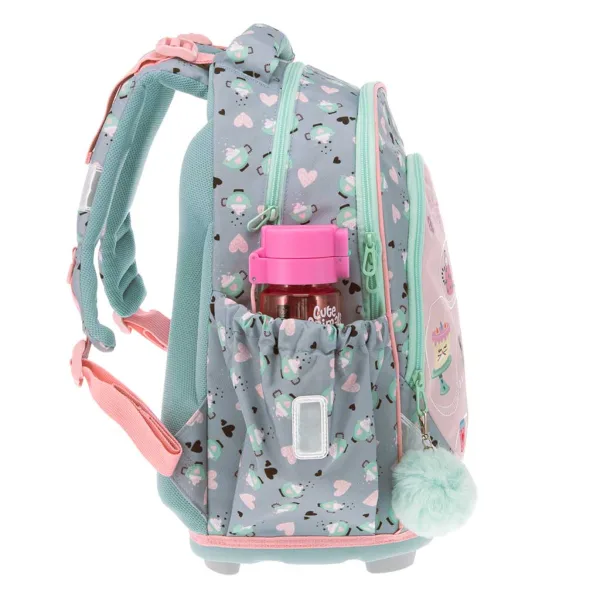 Ars Una: Cute Animals Tea Party mit Katzenmotiv, ergonomischer Schulranzen/Rucksack 33×43×22 cm Bild 2