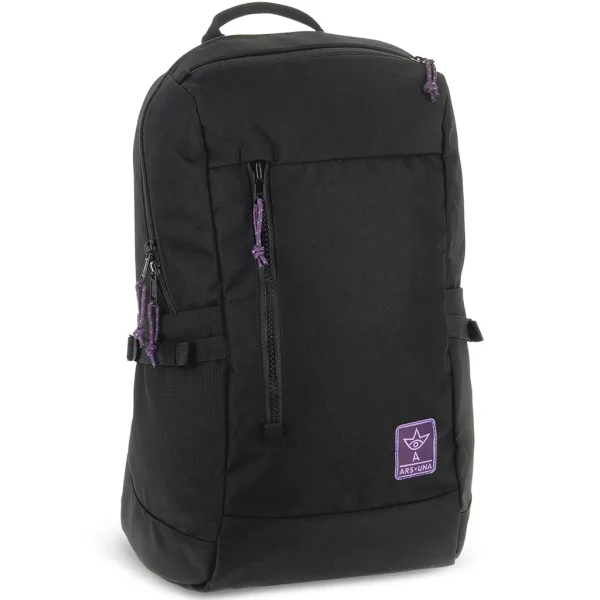 Ars Una: Mädchen-Cordura-Schulrucksack schwarz-violett AU-17 32x47x18cm Bild 1