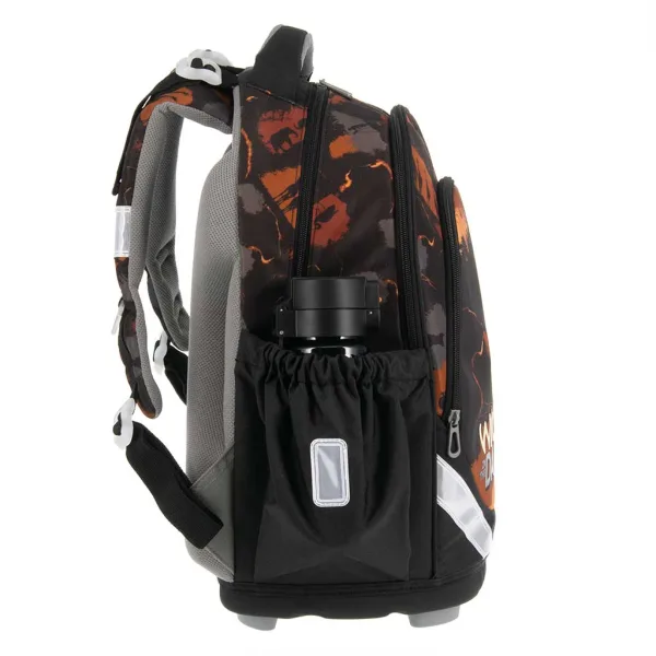 Ars Una: „Wild in the dark“ – anatomischer Schulranzen/Rucksack mit Löwenmotiv, 33×42×21 cm Bild 2