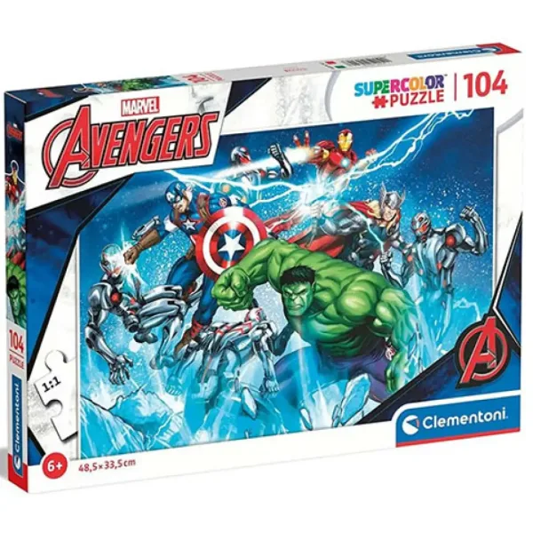 Avengers 104-teiliges Super Color Puzzle - Clementoni Bild 1
