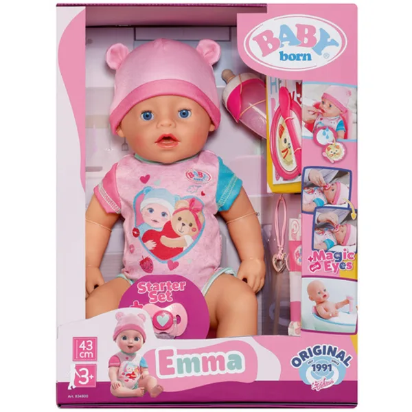 Baby Born: Emma interaktive Puppe Set mit Zubehör 43 cm - Zapf Creation Bild 3