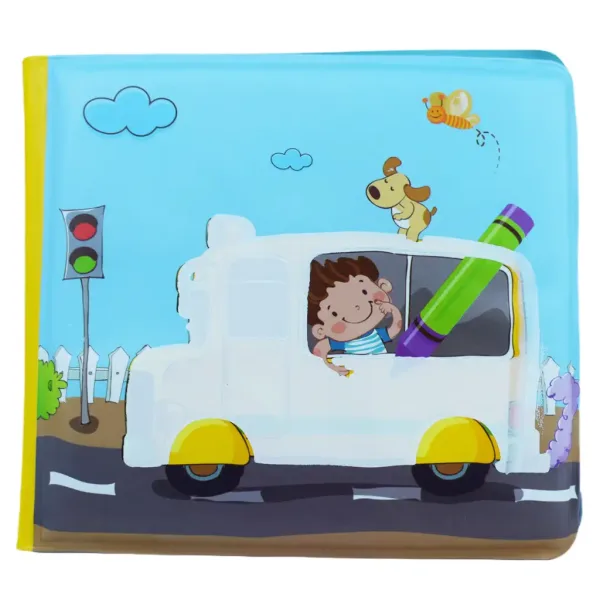 Baby-Buch: Fahrzeuge weiches Planschbuch 14x13cm Bild 2