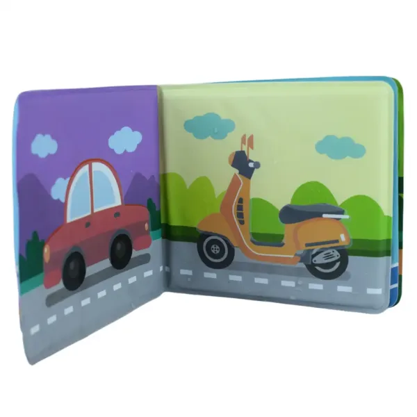 Baby-Buch: Fahrzeuge weiches Planschbuch 14x13cm Bild 5