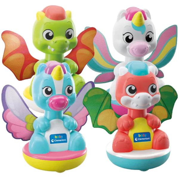 Baby Spin & Dream Einhorn- und Drachen-Babyspielzeug, 1 Stück - Clementoni Bild 2