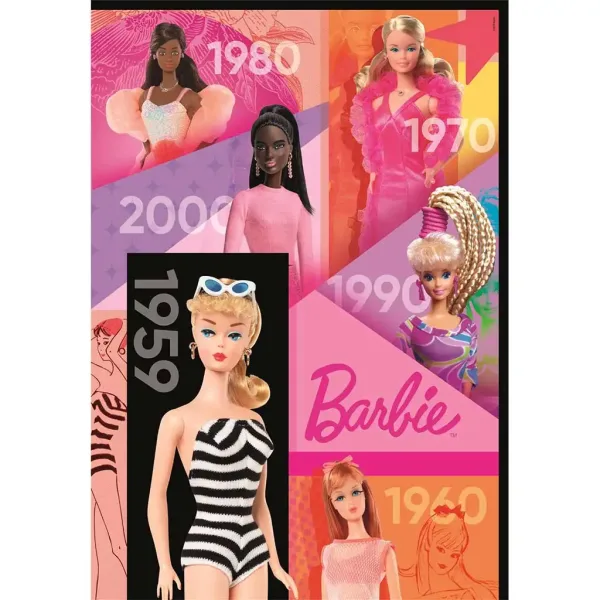 Barbie 65 Jahre 1000-teiliges Compact-Puzzle 50x70cm - Clementoni Bild 2