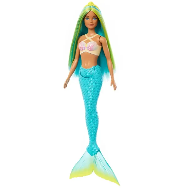 Barbie Dreamtopia: Meerjungfrau Puppe mit blauen Haaren und Flosse - Mattel Bild 2