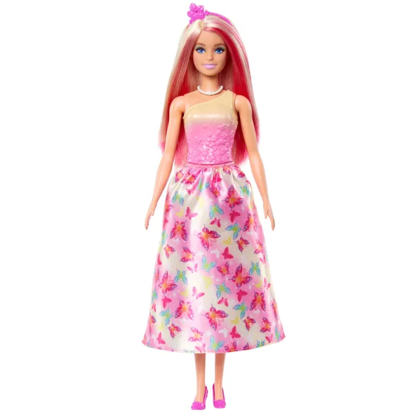 Barbie Dreamtopia: Prinzessinnenpuppe im rosa Schmetterlingskleid - Mattel Bild 2