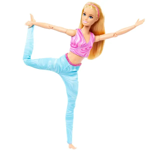 Barbie: Flexibler Yoga-Puppe mit blonden Haaren - Mattel Bild 3