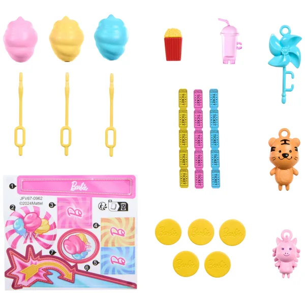 Barbie Mysteries: Beach Detectives – Zuckerwatte-Stand-Spielset mit Puppe – Mattel Bild 5