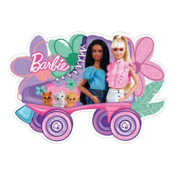 Barbie Rollschuh Supercolor 104-teiliges Puzzle - Clementoni Bild 2