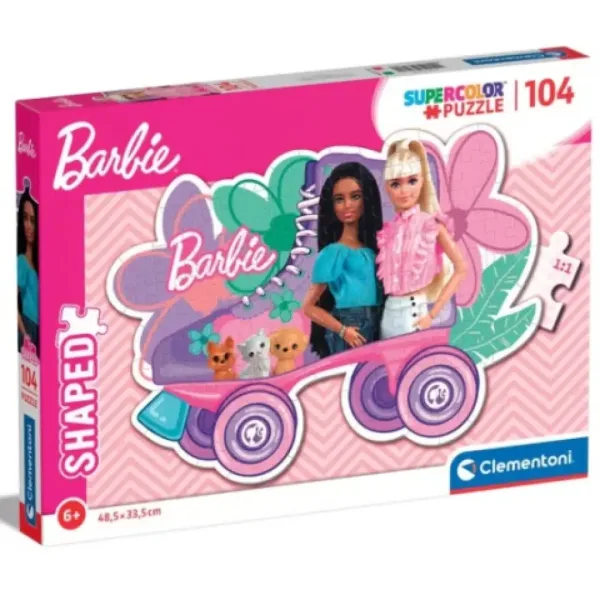 Barbie Rollschuh Supercolor 104-teiliges Puzzle - Clementoni Bild 1