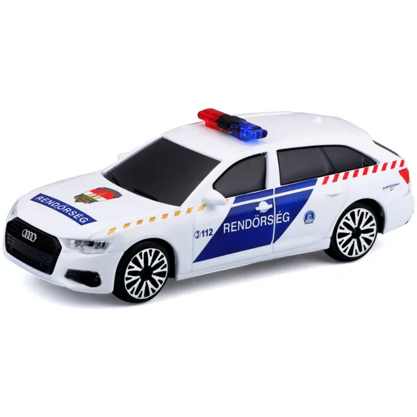 Bburago: Audi A6 sirenendes ungarisches Polizeiauto 1/43 Bild 2