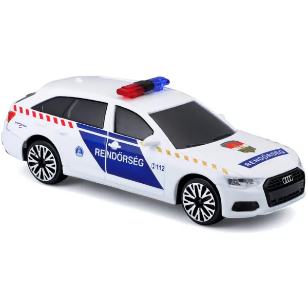 Bburago: Audi A6 sirenendes ungarisches Polizeiauto 1/43 Bild 3