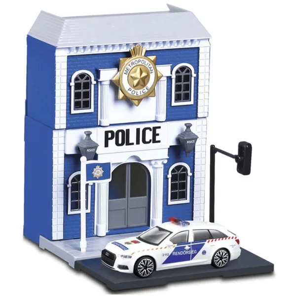 Bburago City - Audi A6 Polizeiauto und Polizeistation 1 /43 Bild 3