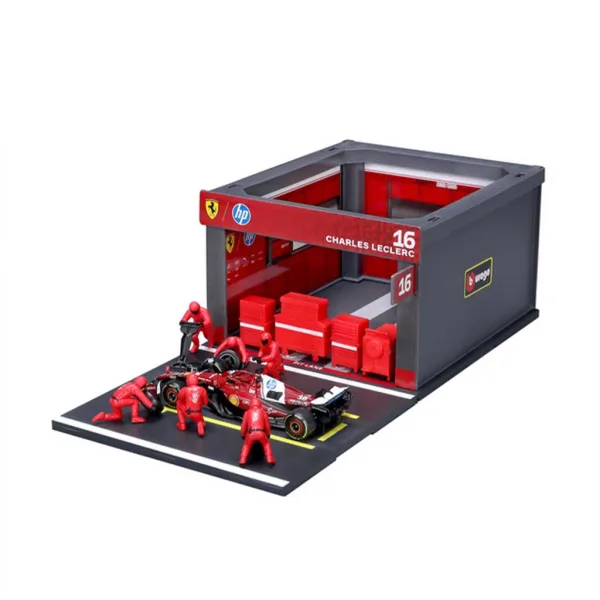 Bburago: F1 Rennwagen - Ferrari SF-25 Pit / Charles Leclerc 1/43 Bild 2