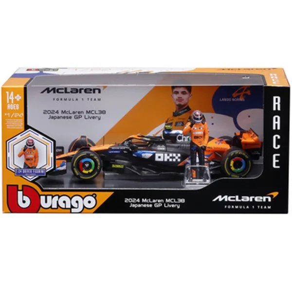 Bburago: F1 Rennwagen - Mclaren MCL39 Norris 1 /24 Bild 2