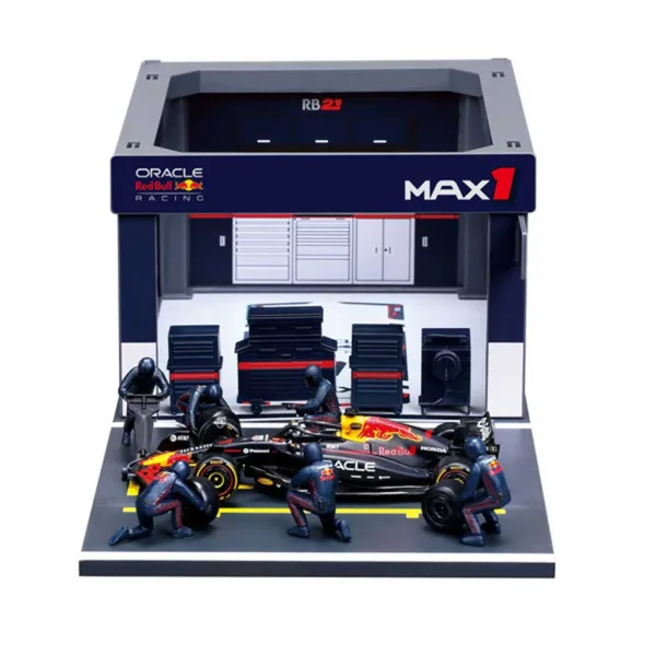 Bburago: F1 Rennwagen - Red Bull RB21 Pit / Max Verstappen 1/43 Bild 2