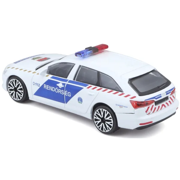 Bburago: Ungarische Polizeiauto Audi A6 Avant 1:43 Bild 3