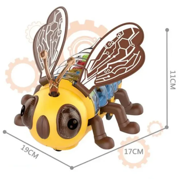 Bee, die glückliche Biene mit Licht- und Bewegungsfunktion, 17 cm Bild 2