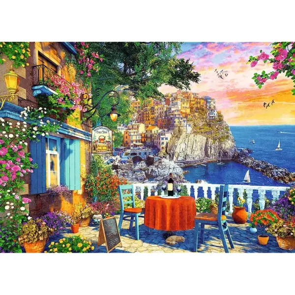 Blick auf die Cinque Terre 1000 Teile Puzzle - Trefl Bild 2