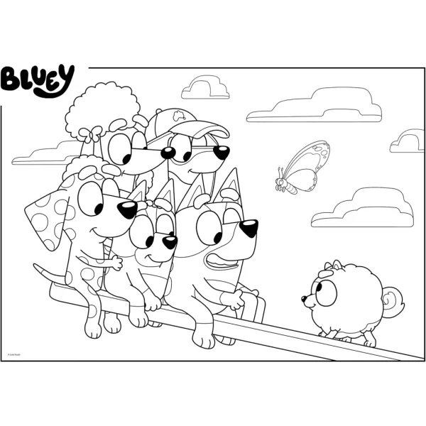Bluey 2-in-1 60-teiliges Eco-Puzzle und Ausmalbild 70 x 50 cm - Lisciani Bild 3
