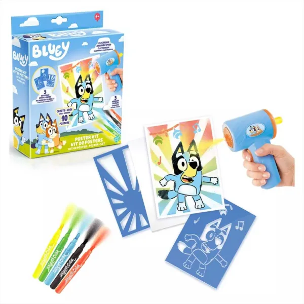 Bluey Airbrush Art Poster Set Bild 2