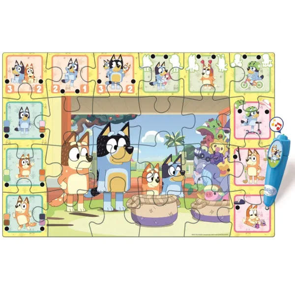 Bluey und seine Freunde interaktives 24-teiliges Bodenpuzzle - Clementoni Bild 3