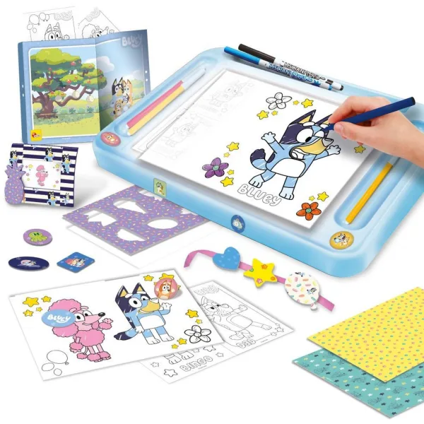 Bluey-Zeichenschulset mit leuchtender Zeichenplatte – Lisciani Bild 2