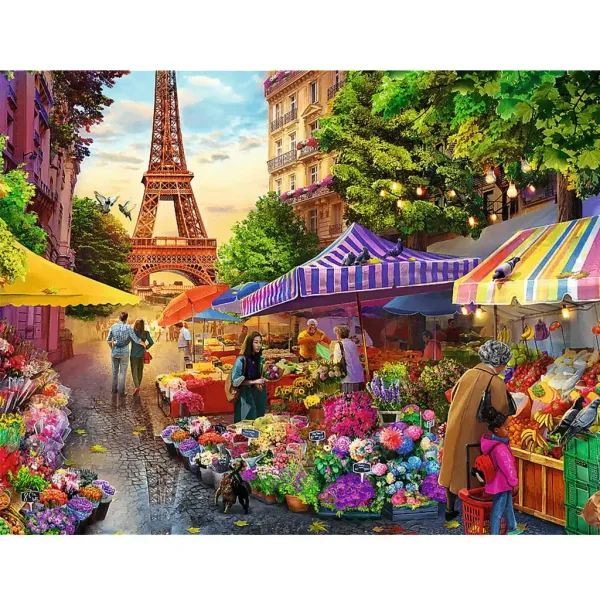 Blumenladen in Paris 1000-teiliges Premium-Puzzle - Trefl Bild 2