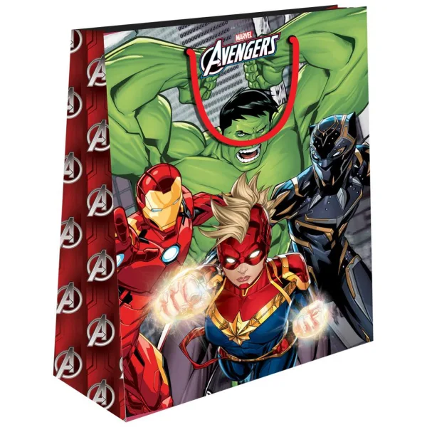 Luna: Marvel Avengers Geschenktasche mit Superhelden-Motiv 26x32x12cm Bild 2