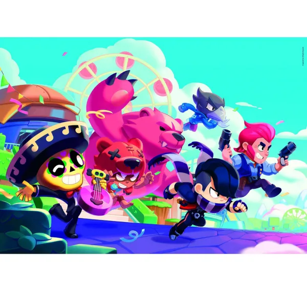 Brawl Stars Superhelden im Einsatz 180-teiliges Puzzle mit Aufkleber – Clementoni Bild 2