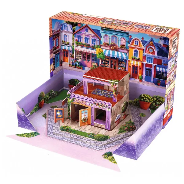 Brick Trick aus Ziegeln bauen: Mein Stadt Café 50-teiliges Spielzeug - Trefl Bild 2
