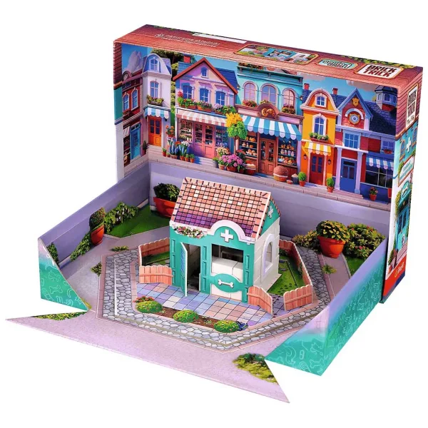 Brick Trick aus Ziegeln bauen: Meine Stadt Tierarztpraxis 50 Teile Bauspielzeug - Trefl Bild 2