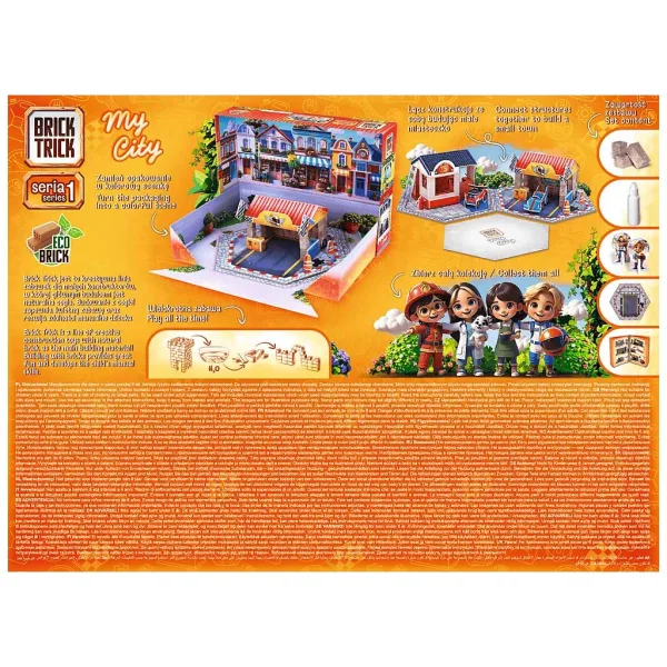 Brick Trick aus Ziegeln bauen: My City Pit Stop 50-teiliges Konstruktionsspielzeug - Trefl Bild 3