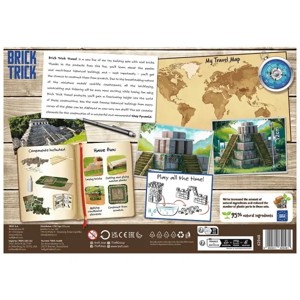 Brick Trick aus Ziegeln bauen: Stufenpyramide 210-teiliges Spielzeug - Trefl Bild 2