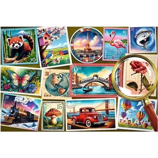 Briefmarkensammlung Easy Piece Puzzle mit 300 Teilen – Trefl Bild 2