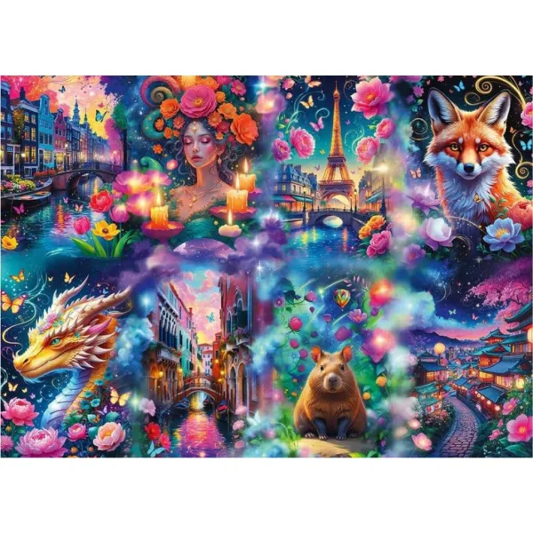 Buntes Welt Premium 8000 Teile Puzzle – Trefl Bild 2