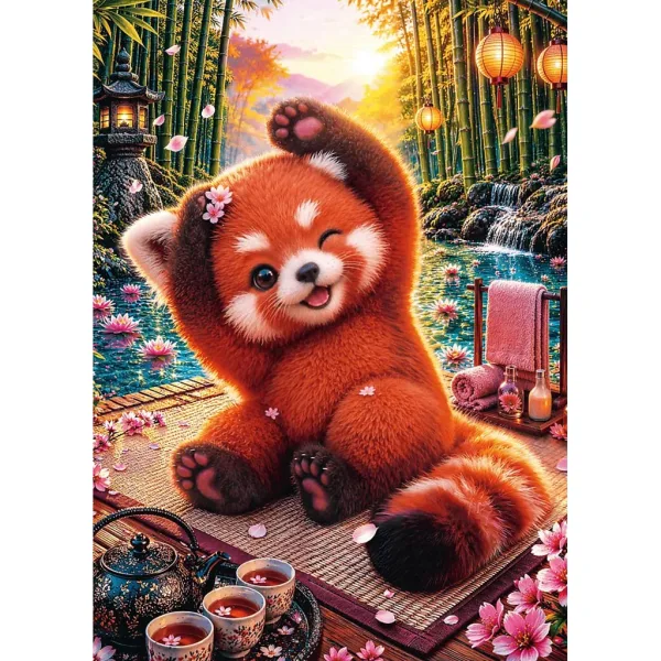 Charmanter roter Panda 500 Teile Premium plus Qualität Puzzle - Trefl Bild 2