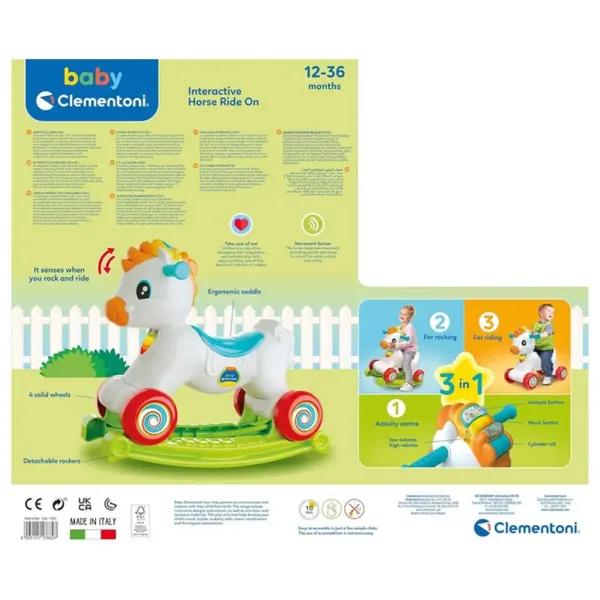 Clementoni Baby: 3 in 1 interaktive Schaukelpferd Bild 4