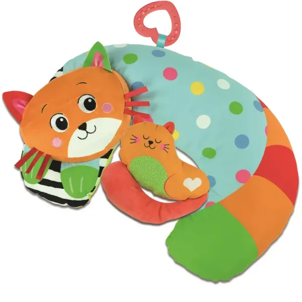 Clementoni Baby: Katzen-Bauchkissen 31x44cm Bild 2