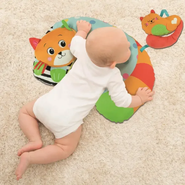 Clementoni Baby: Katzen-Bauchkissen 31x44cm Bild 3