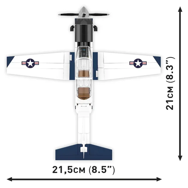 COBI: Beechcraft T-6 Texan II blau-weißer Bausatz (26624) Bild 4