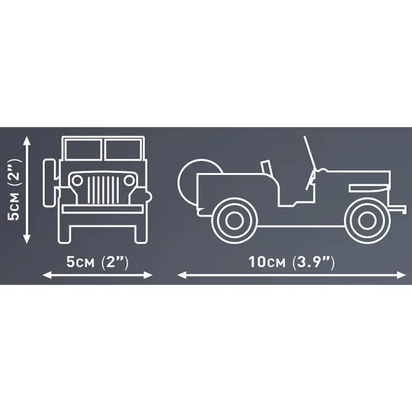 COBI: Jeep Willys CJ-2A Bausatz (24517) Bild 3