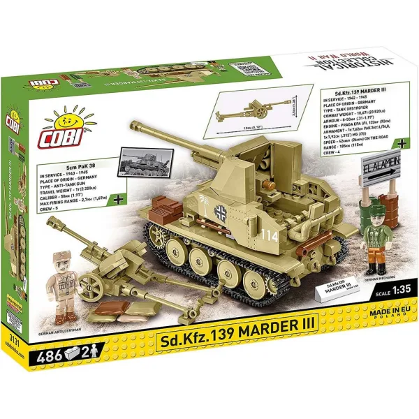 COBI: Sd.Kfz. 139 Marder III Panzer-Bauset (3131) Bild 6