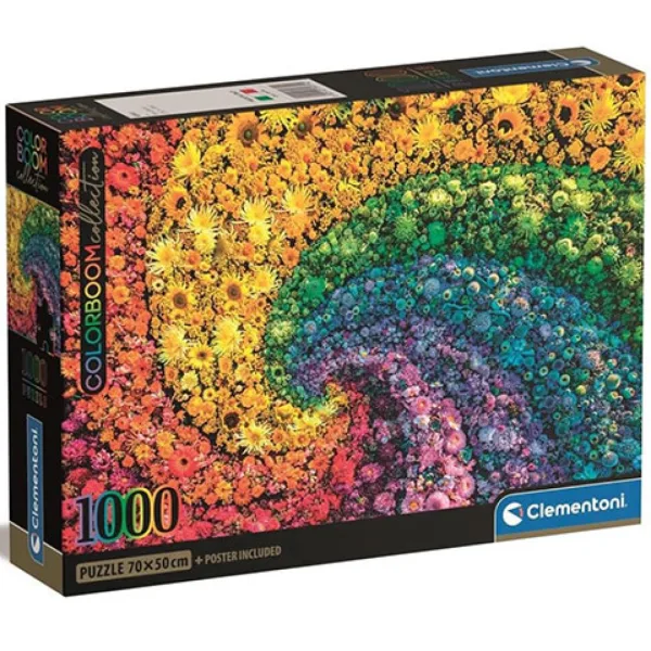 Colorboom Collection: Blumenwirbel 1000 Teile Puzzle - Clementoni Bild 1