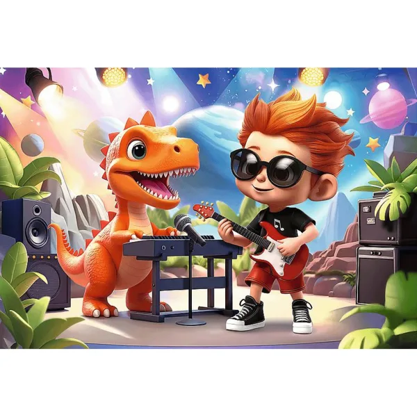 Connect Joe 70-teiliges Puzzle mit Figur und 6 Bauklötzen - Trefl Bild 2